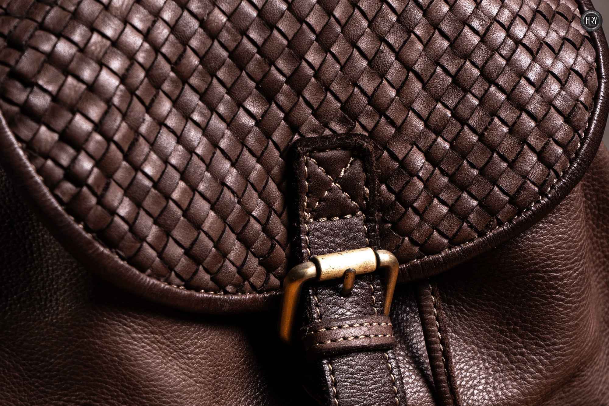 Zaino Lorenzo in pelle intrecciata