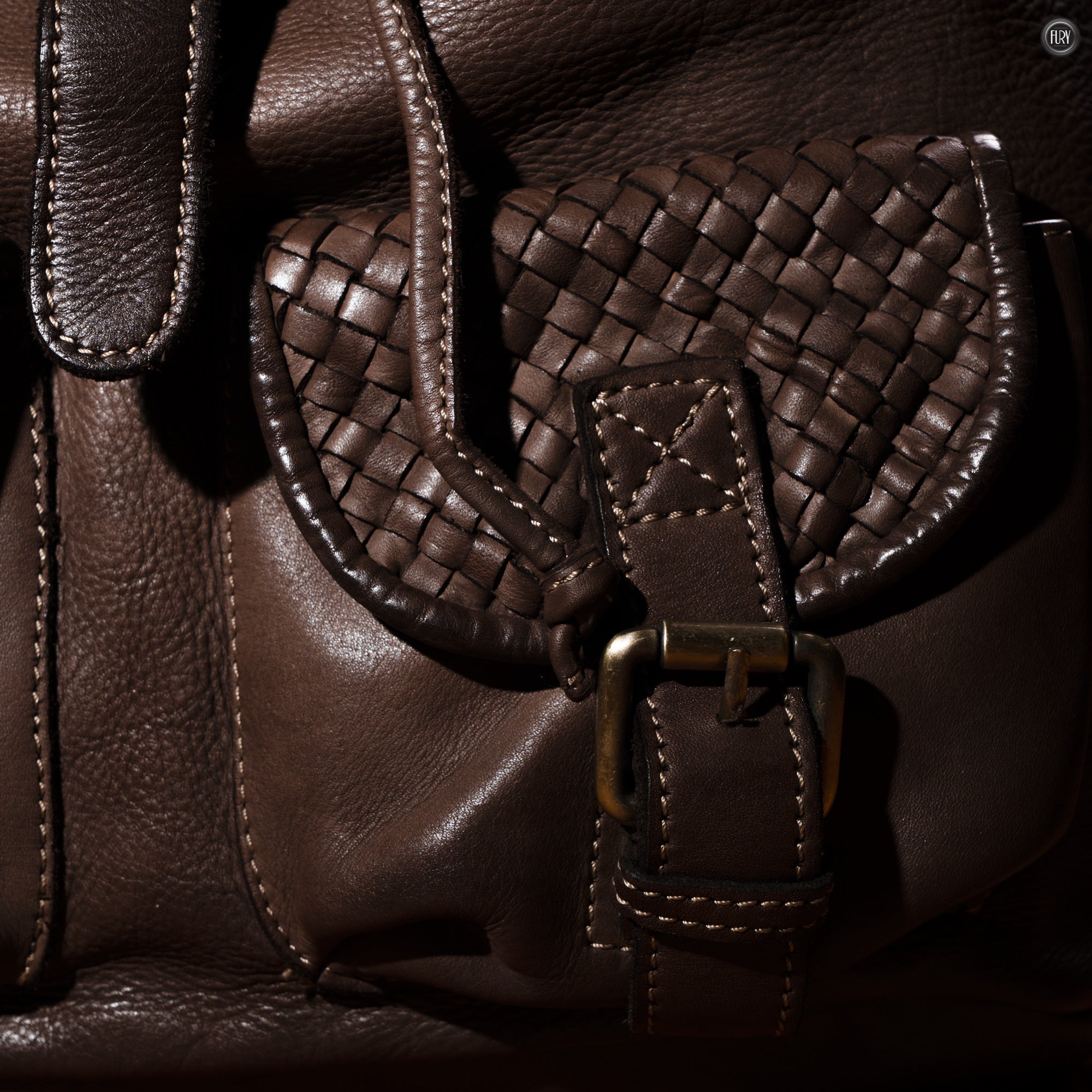 Zaino Lorenzo in pelle intrecciata