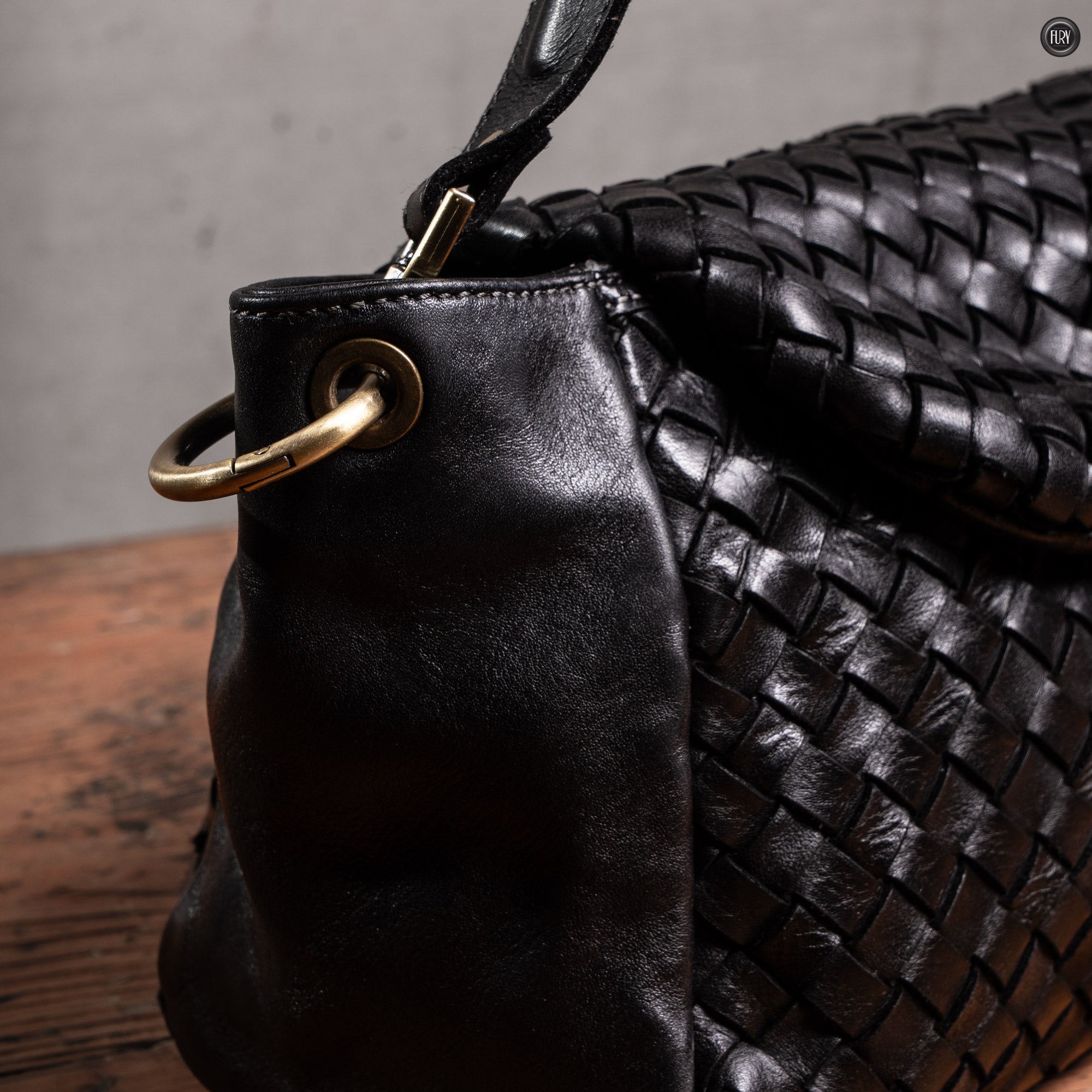 Borsetta Daria in pelle intrecciata