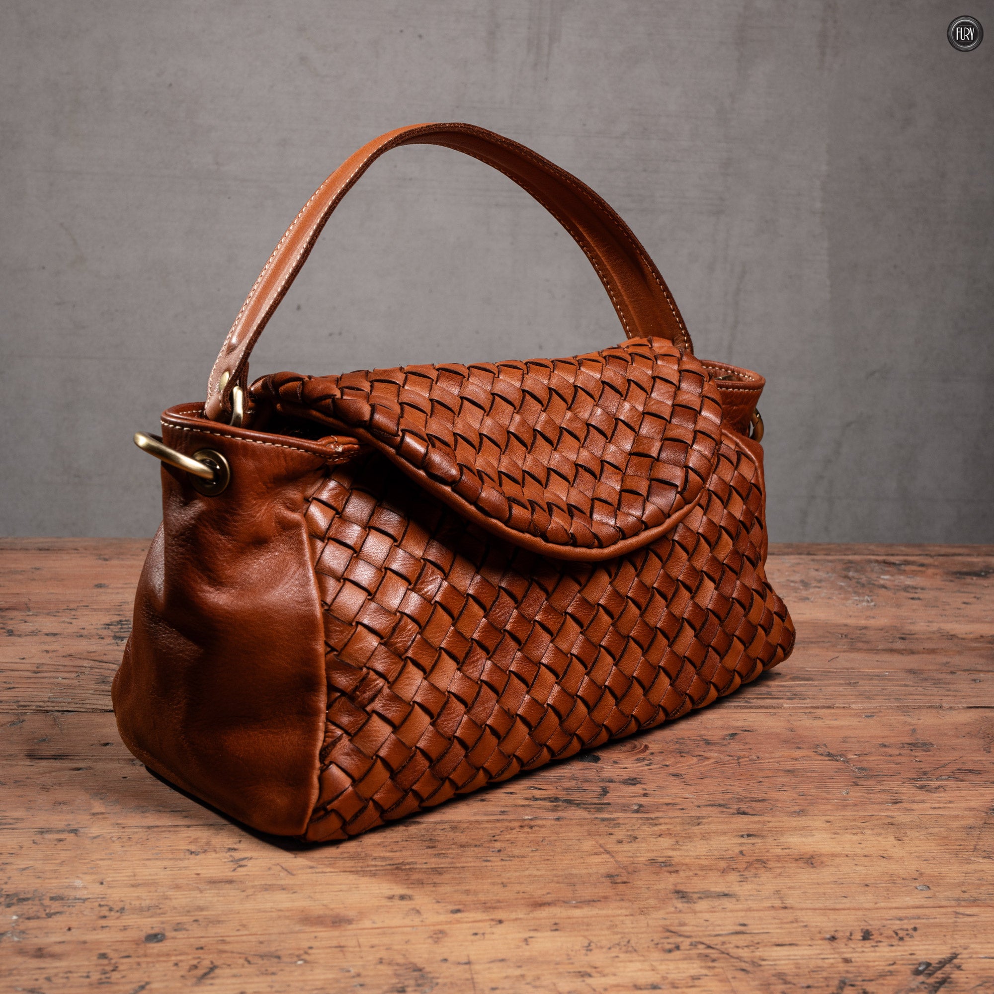 Borsetta Daria in pelle intrecciata