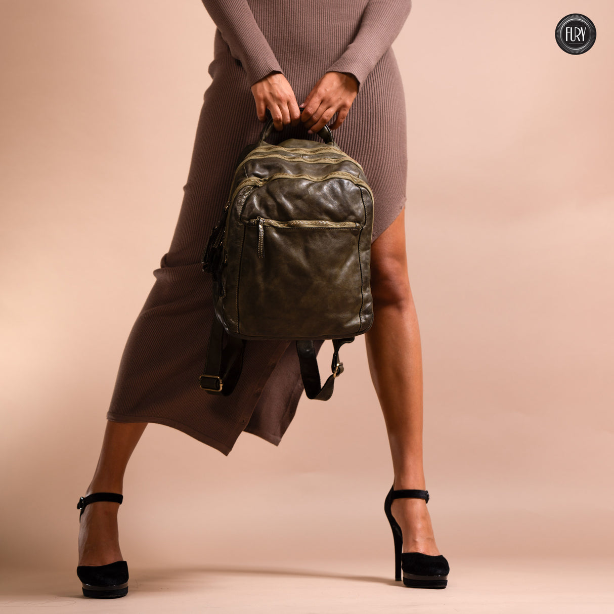 Zaino Darwin in pelle