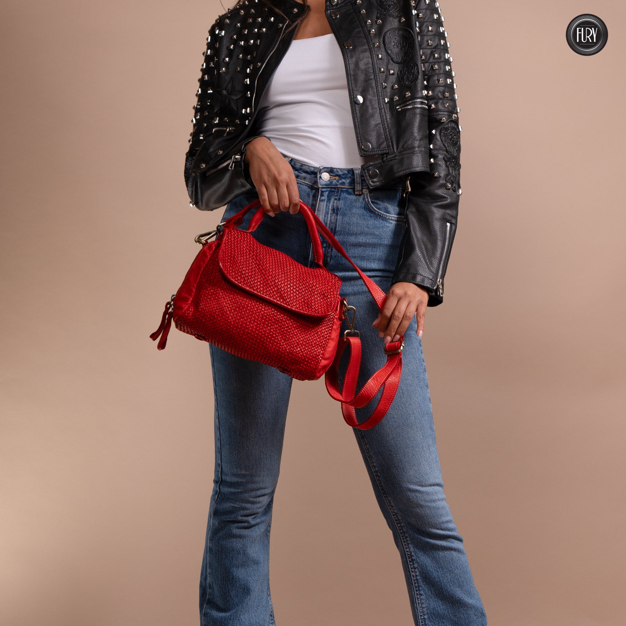 Borsa Siena in pelle intrecciata - Preordine