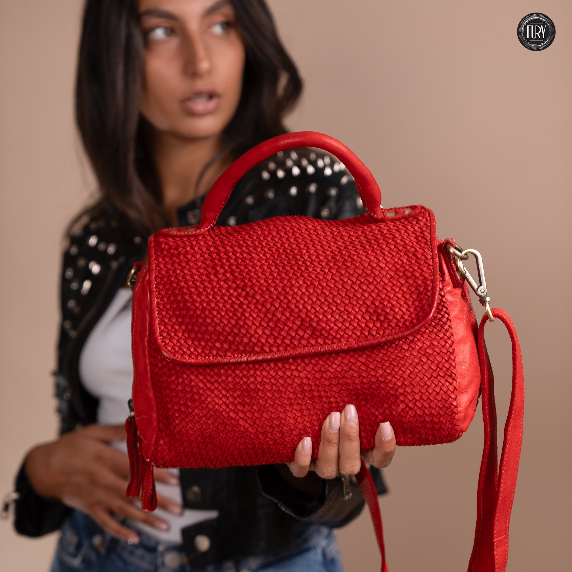 Borsa Siena in pelle intrecciata - Preordine