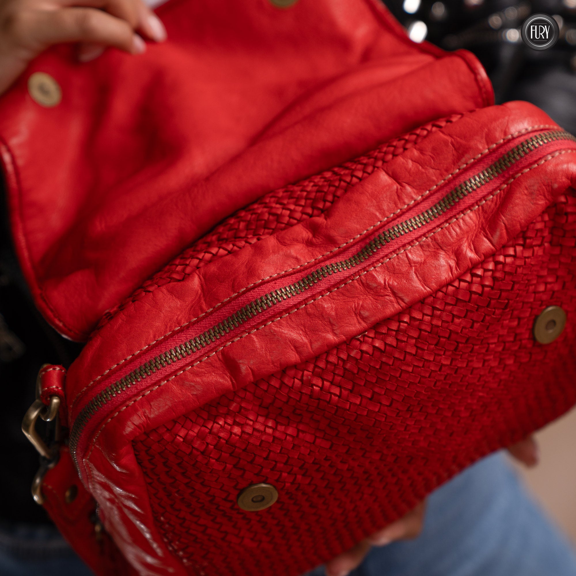 Borsa Siena in pelle intrecciata - Preordine