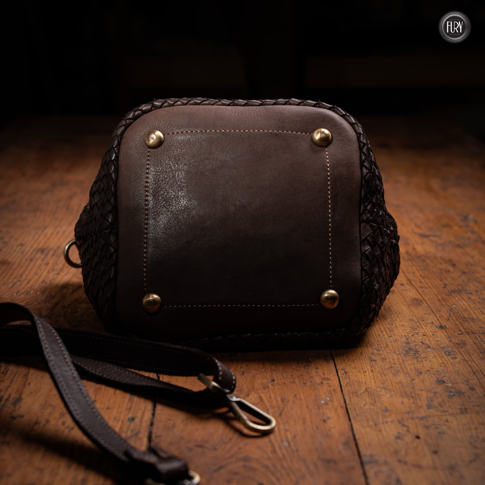 Borsetta Alba in pelle intrecciata