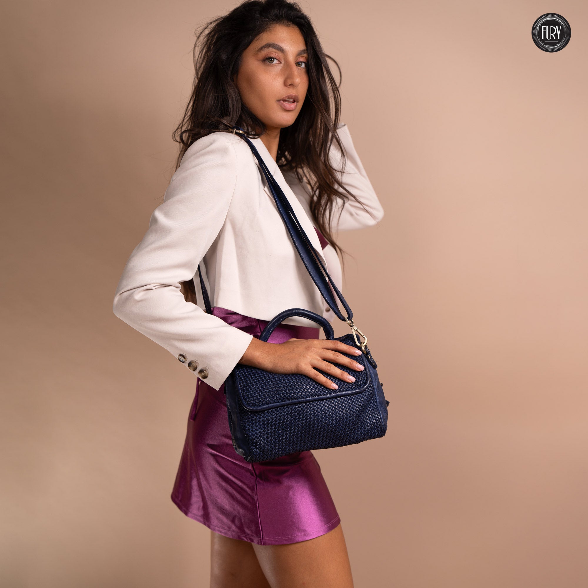 Borsa Siena in pelle intrecciata - Preordine