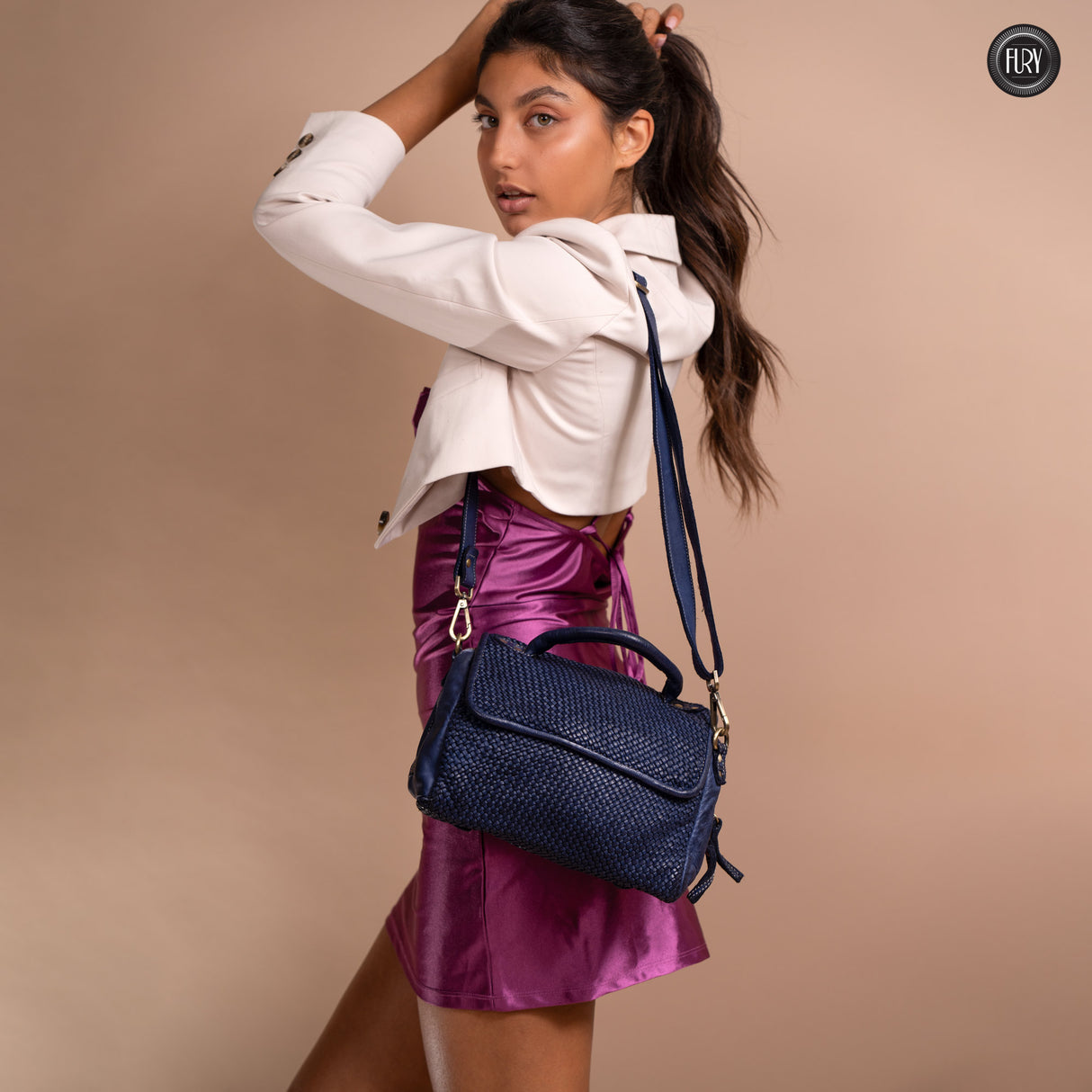 Borsa Siena in pelle intrecciata - Preordine