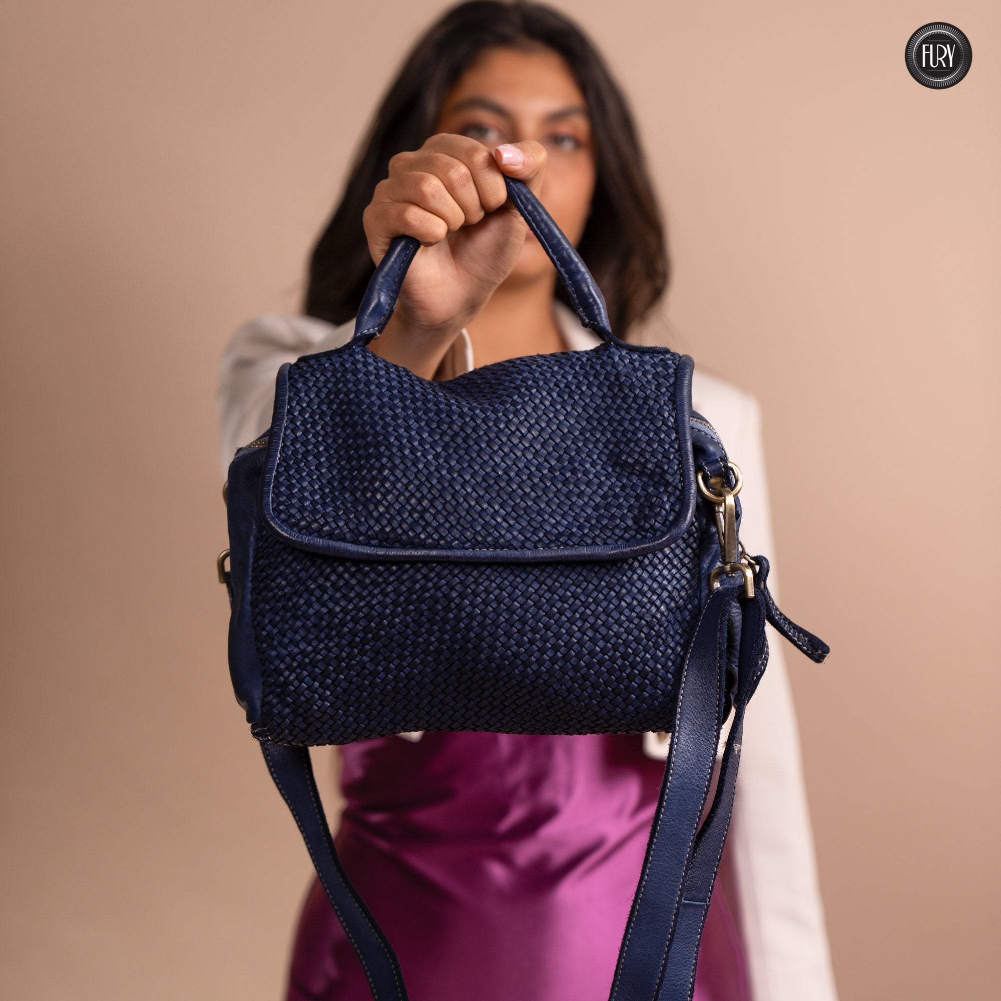 Borsa Siena in pelle intrecciata - Preordine