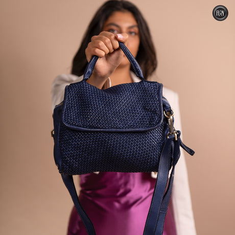 Borsa Siena in pelle intrecciata - Preordine