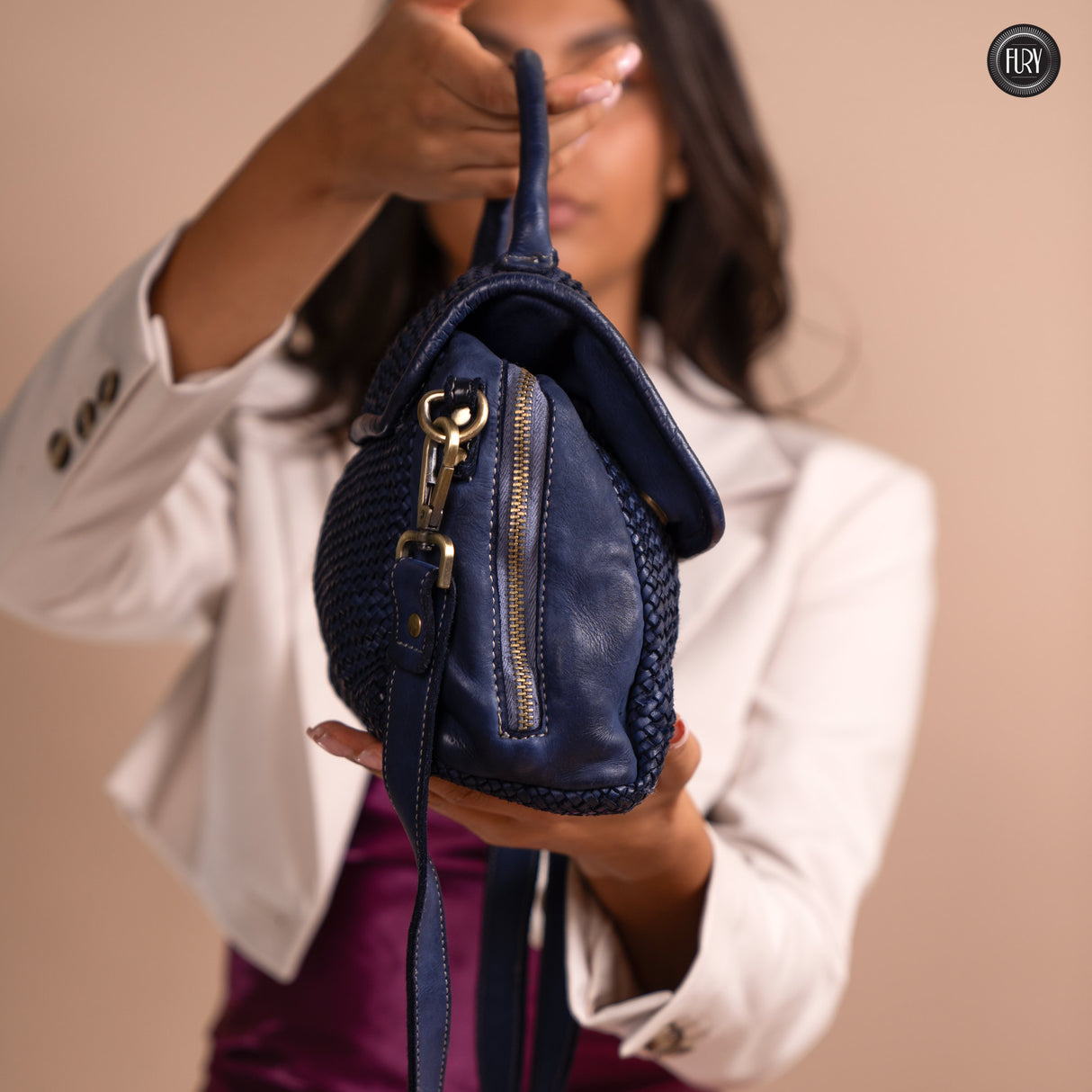 Borsa Siena in pelle intrecciata - Preordine