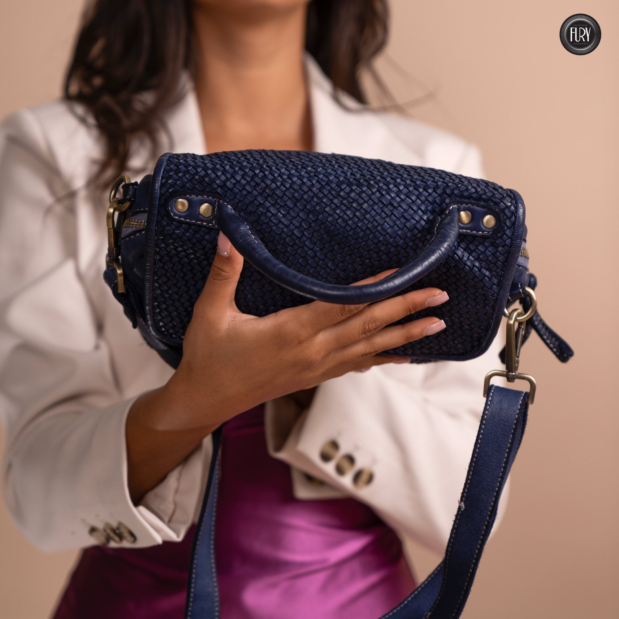 Borsa Siena in pelle intrecciata - Preordine