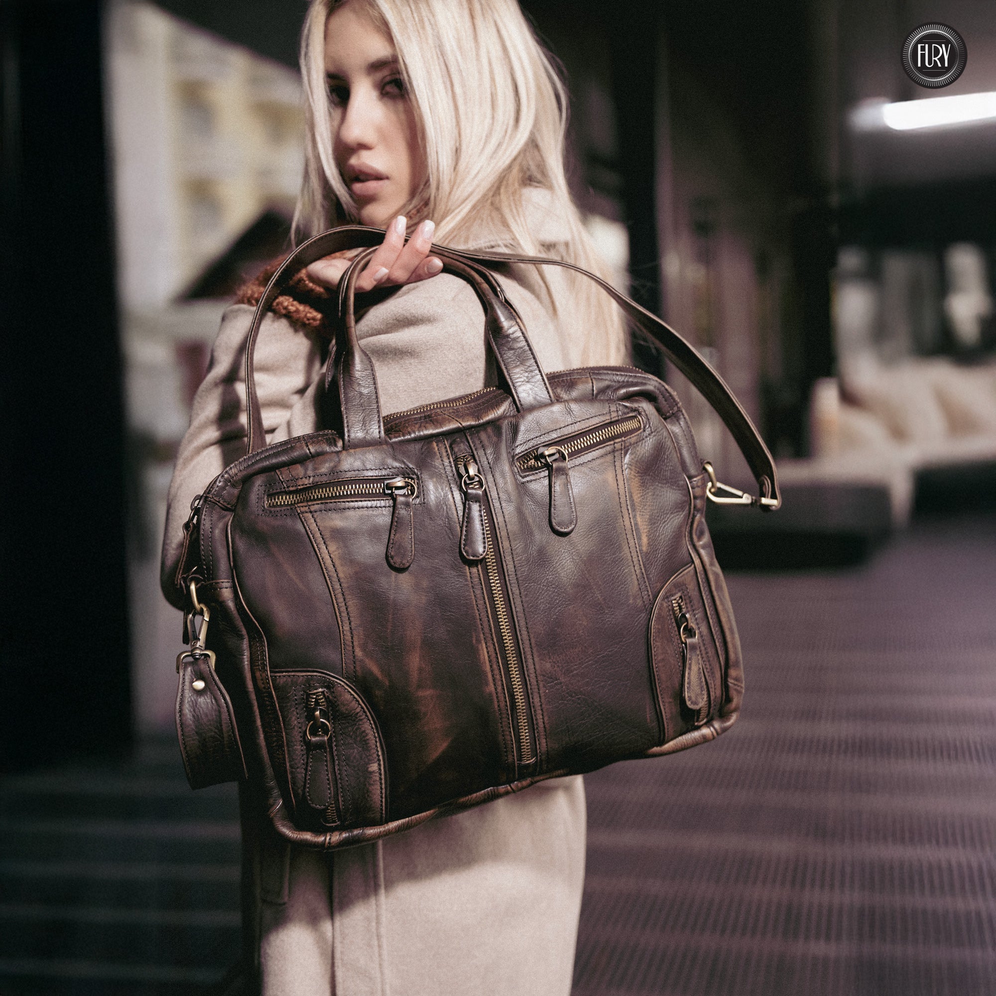 Borsa Heritage 49 in pelle - Edizione limitata