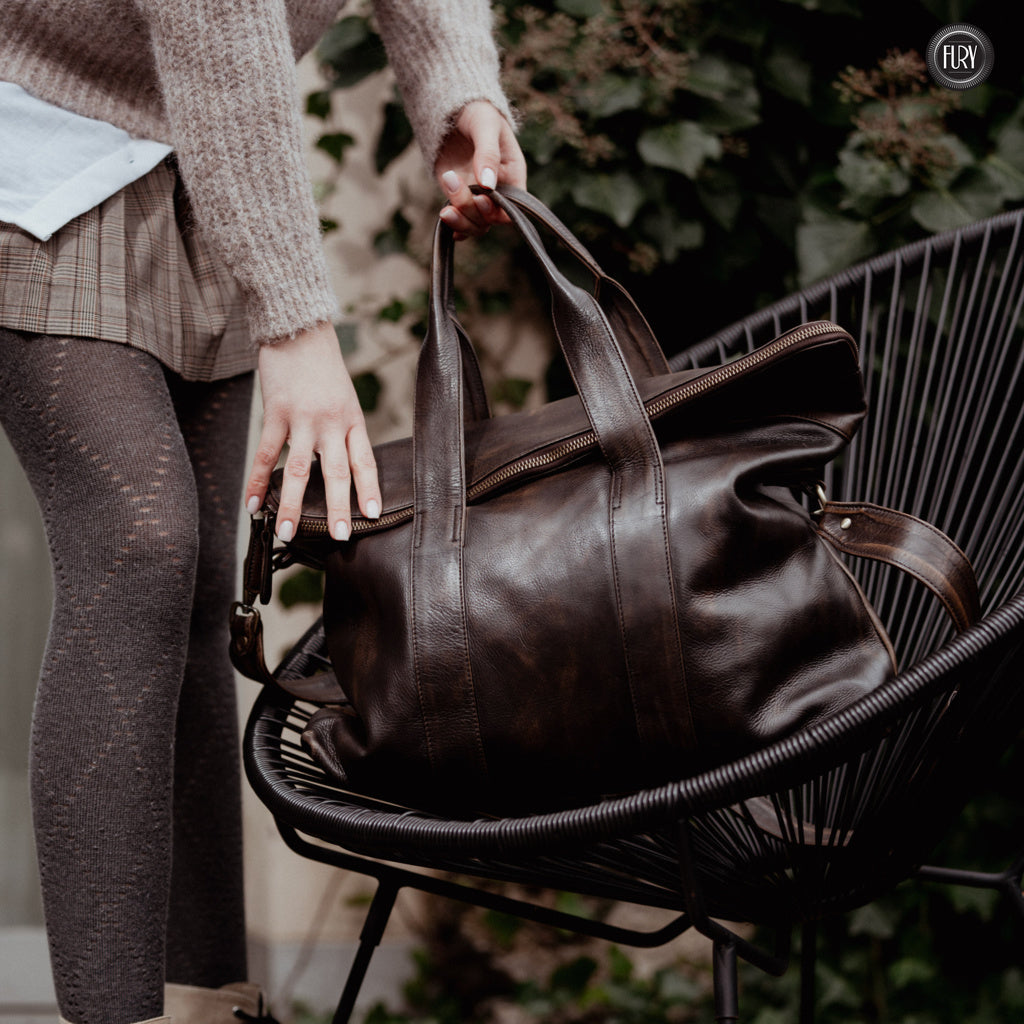 Borsa Heritage 34 in pelle - Edizione limitata