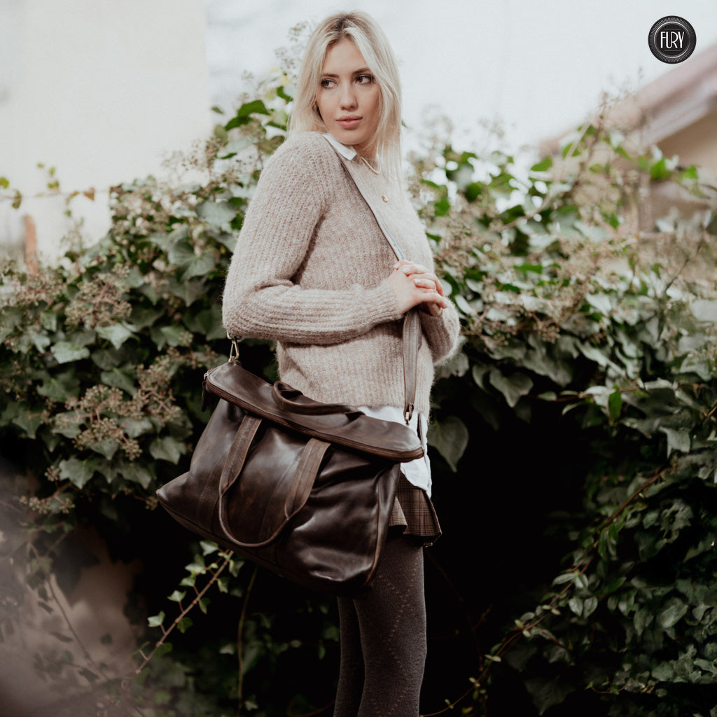 Borsa Heritage 34 in pelle - Edizione limitata