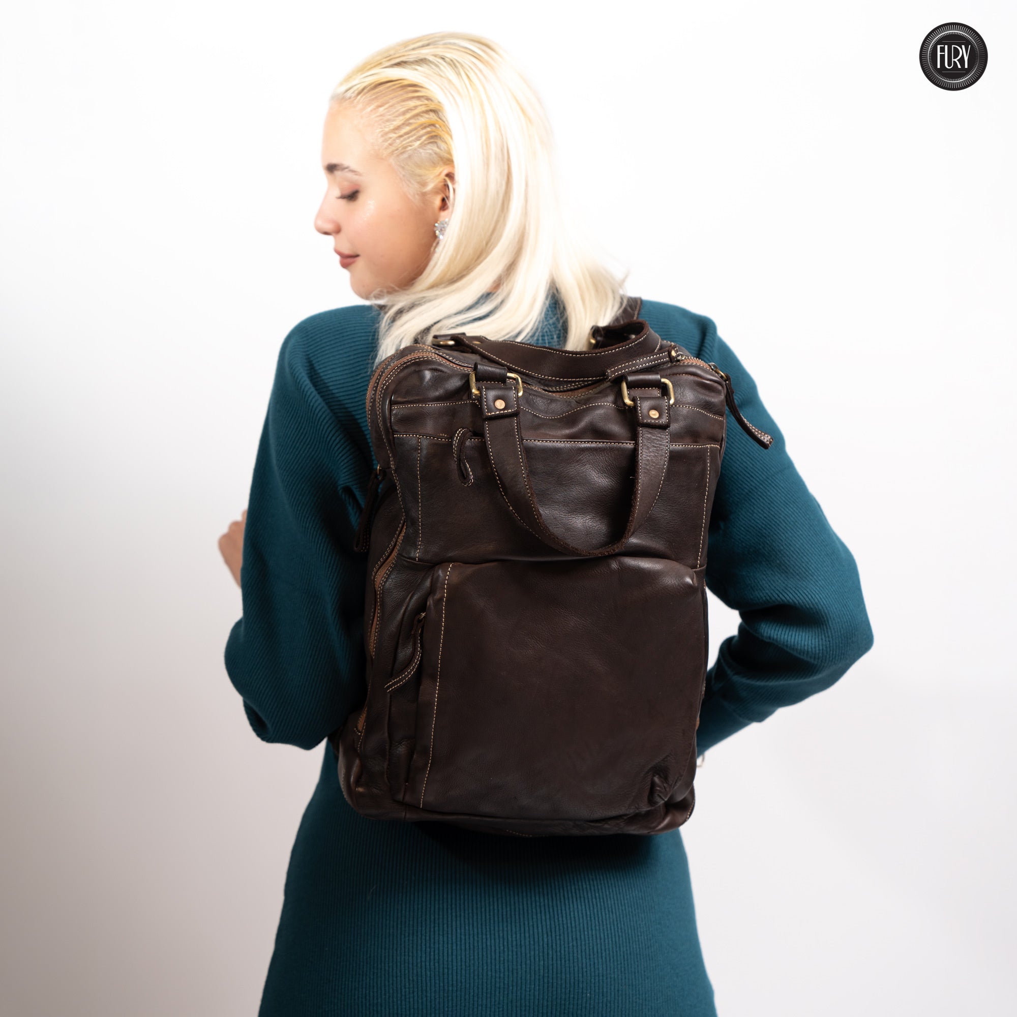 Zaino Daily unisex in pelle