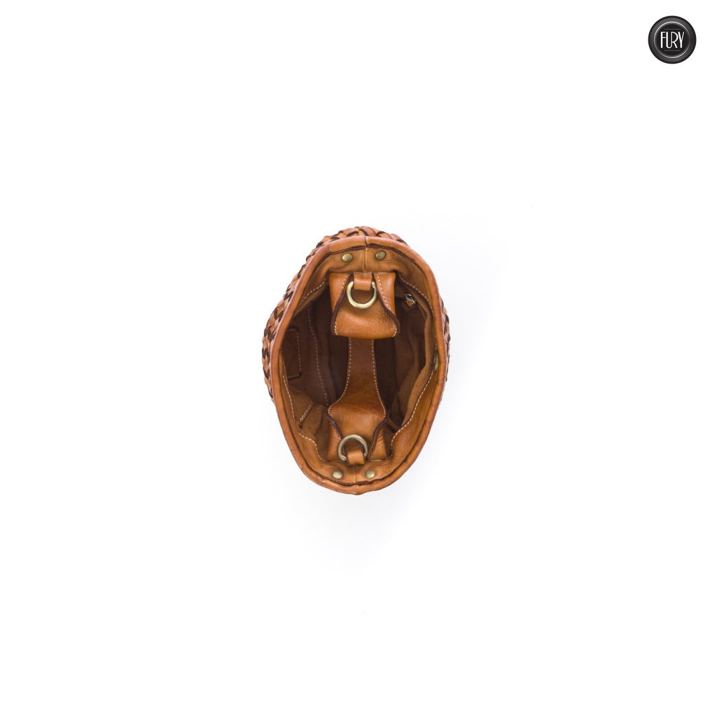 Borsetta Sibilla in pelle intrecciata