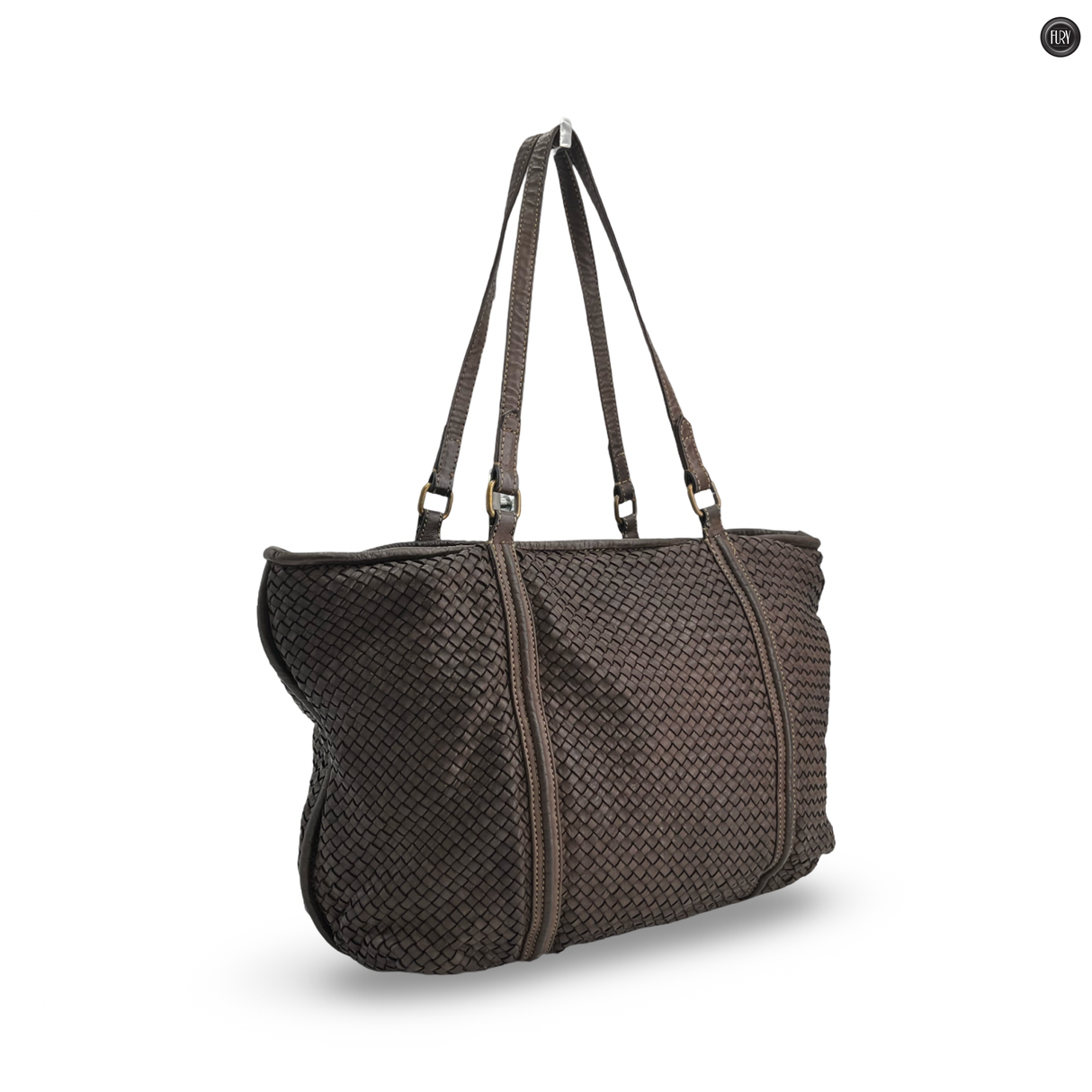 Borsa Armonia in pelle intrecciata