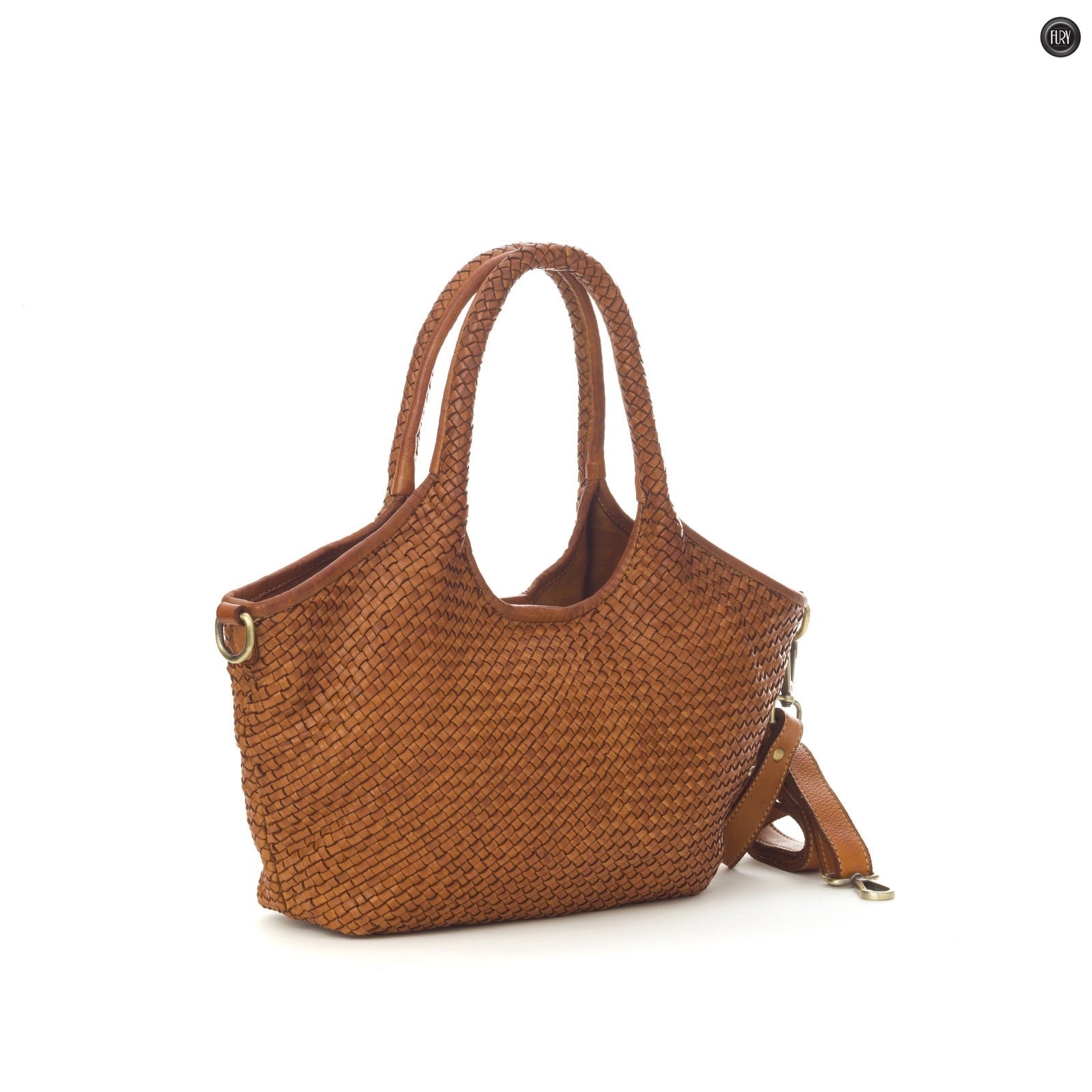 Borsa Nola in pelle intrecciata