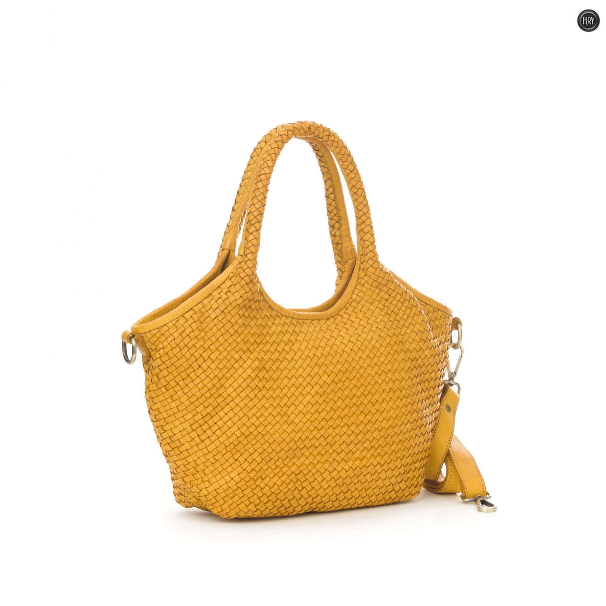 Borsa Nola in pelle intrecciata