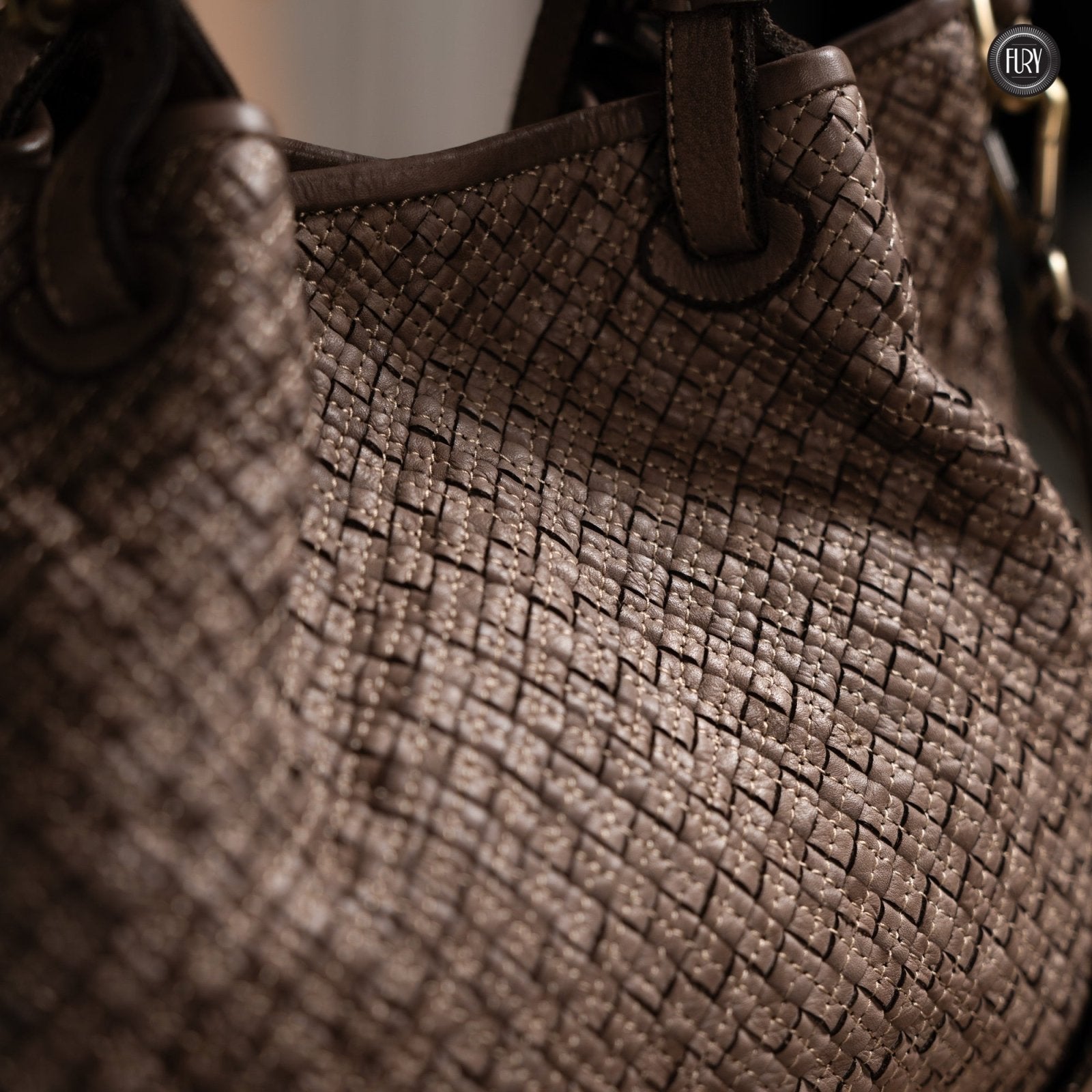Borsa Agata in pelle intrecciata - Fury