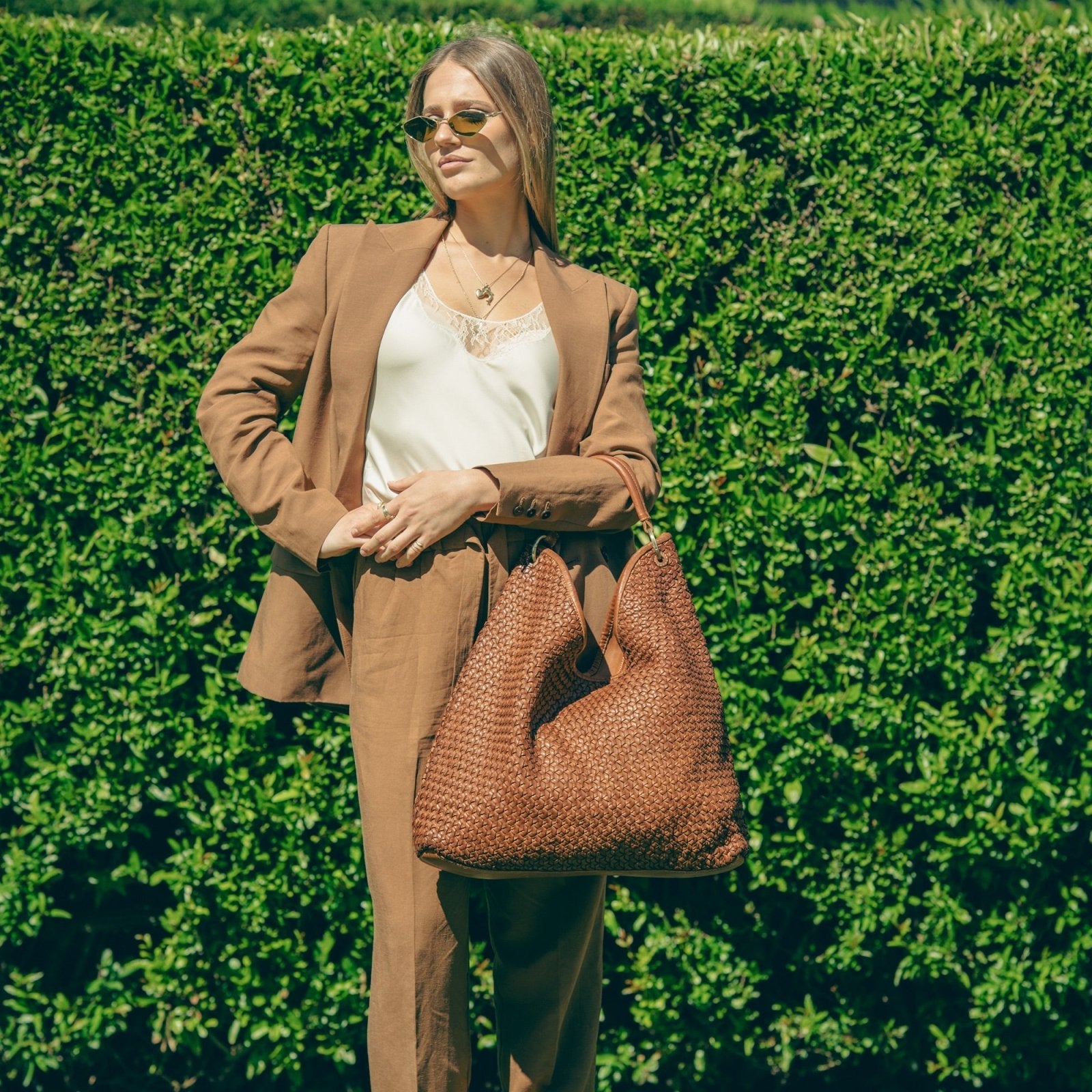 Borsa Altea Maxi in pelle intrecciata - Fury
