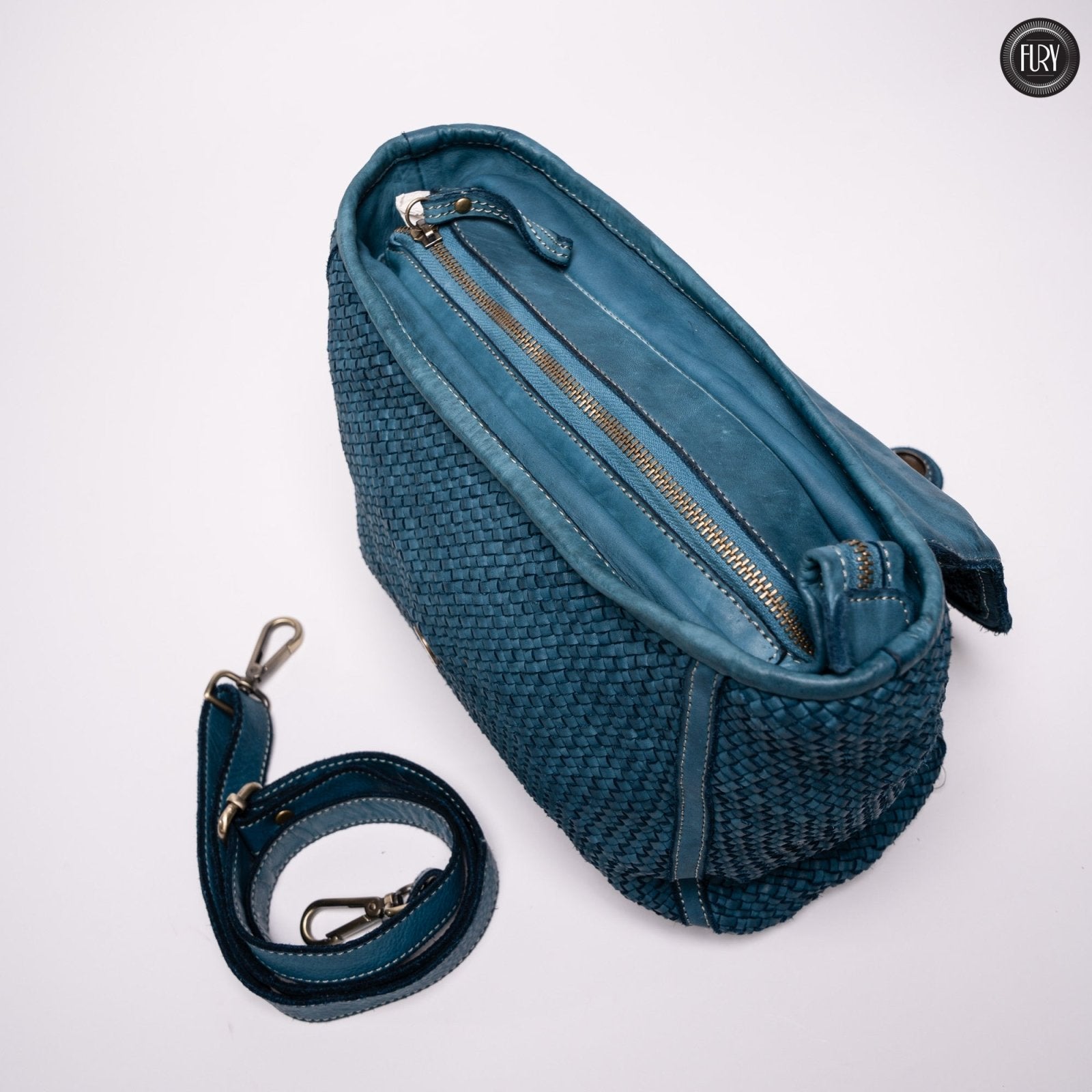 Borsa Camilla in pelle intrecciata - Fury