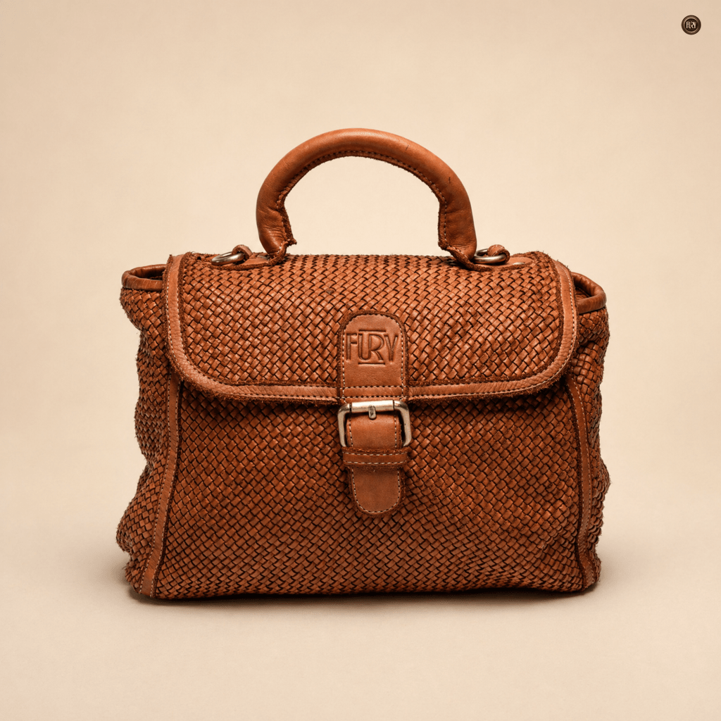 Borsa Camilla in pelle intrecciata - Fury