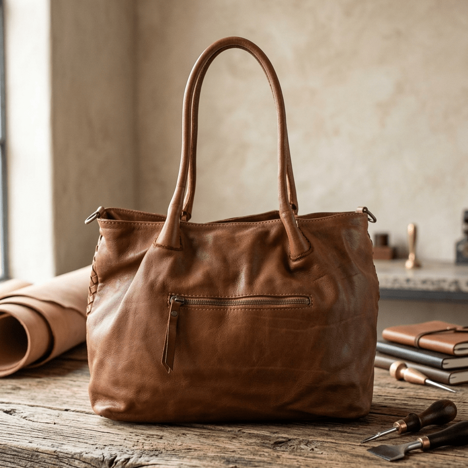 Borsa Caterina Riva in pelle intrecciata - Fury