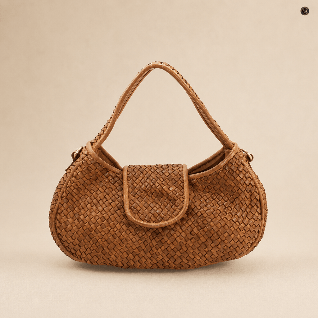 Borsa Clarissa in pelle intrecciata - Fury