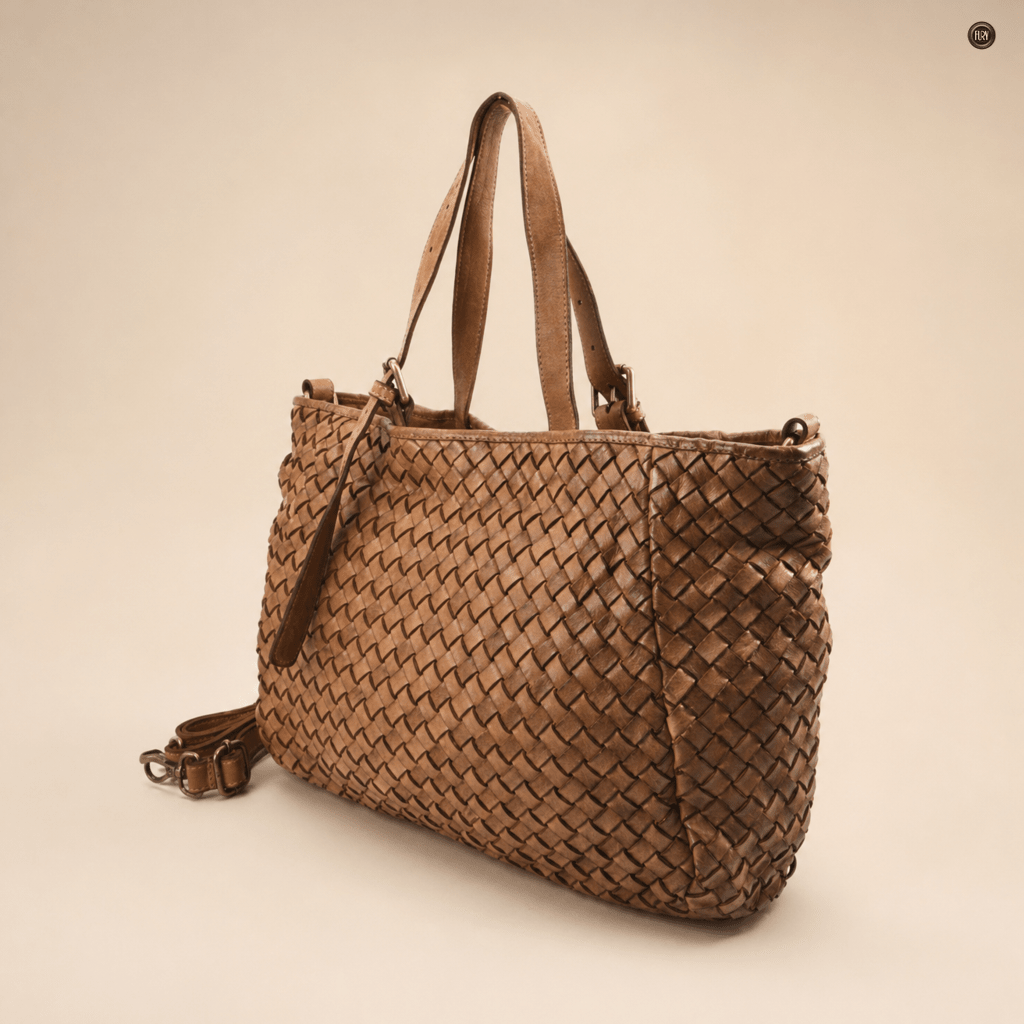 Borsa Costanza in pelle intrecciata - Fury