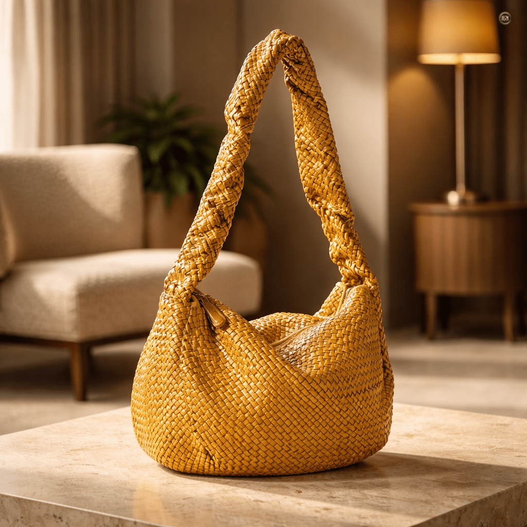 Borsa Elvira in pelle intrecciata - Fury