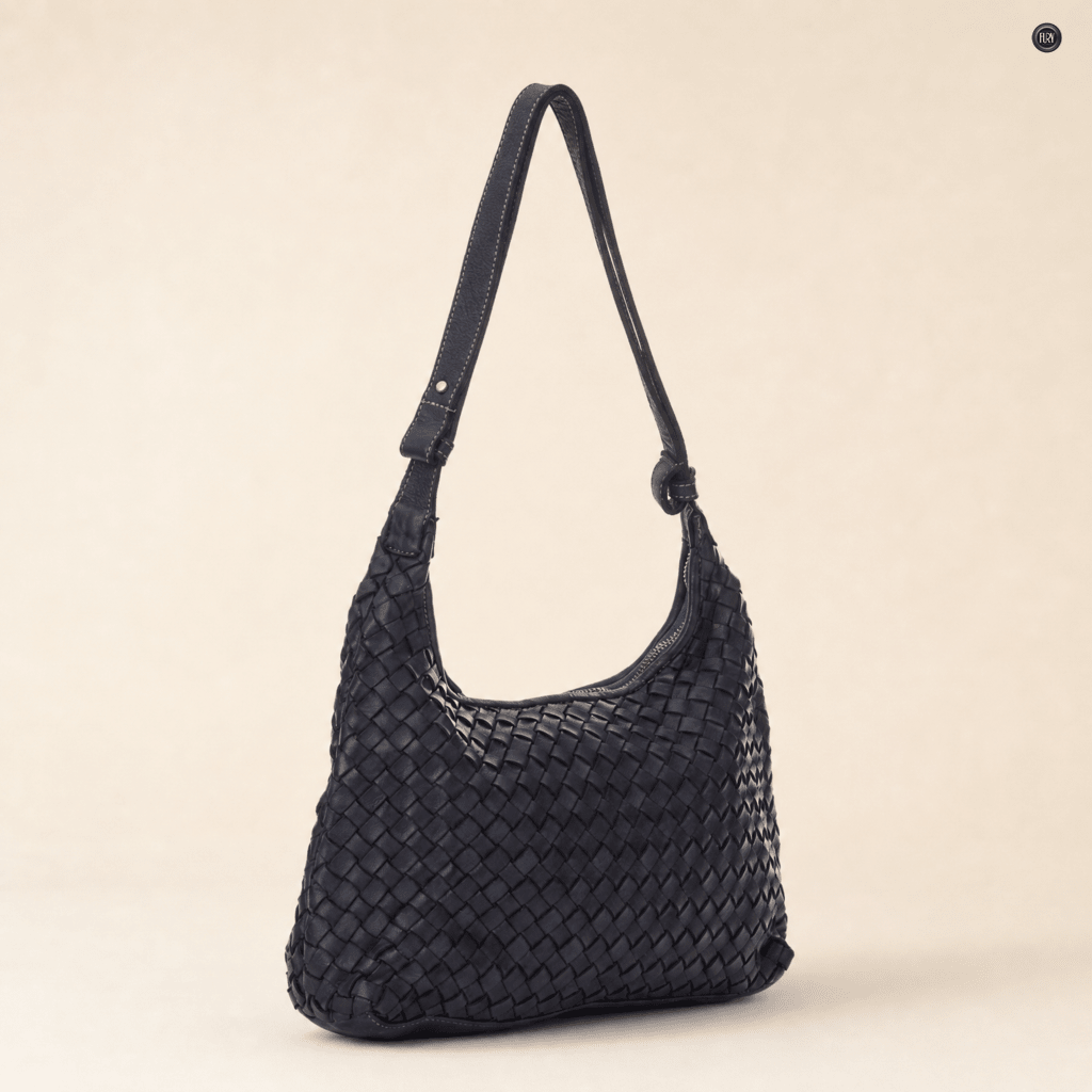 Borsa Laura in pelle intrecciata - Fury