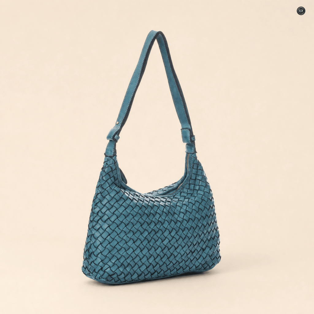 Borsa Laura in pelle intrecciata - Fury