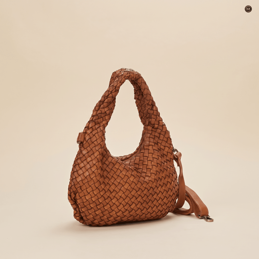 Borsa Livia in pelle intrecciata - Fury