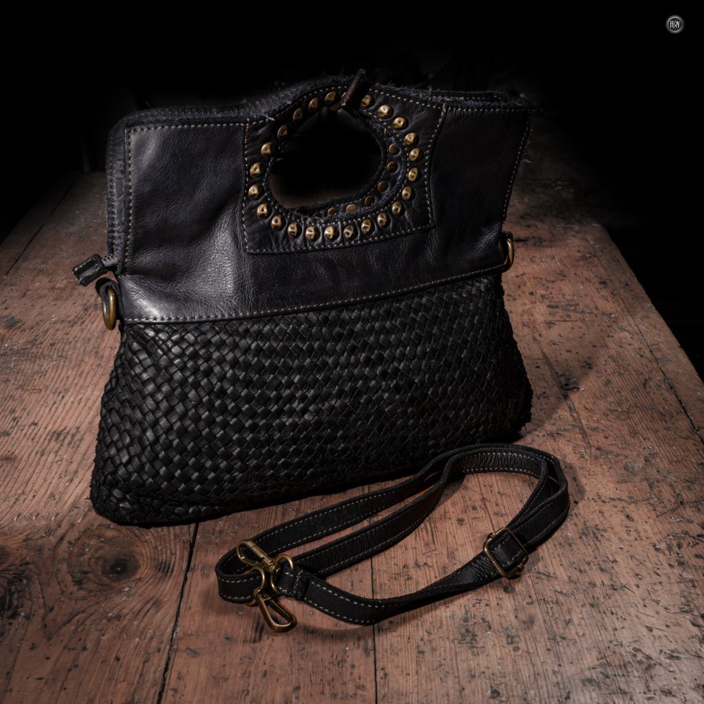 Borsa Noelia in pelle intrecciata - Fury