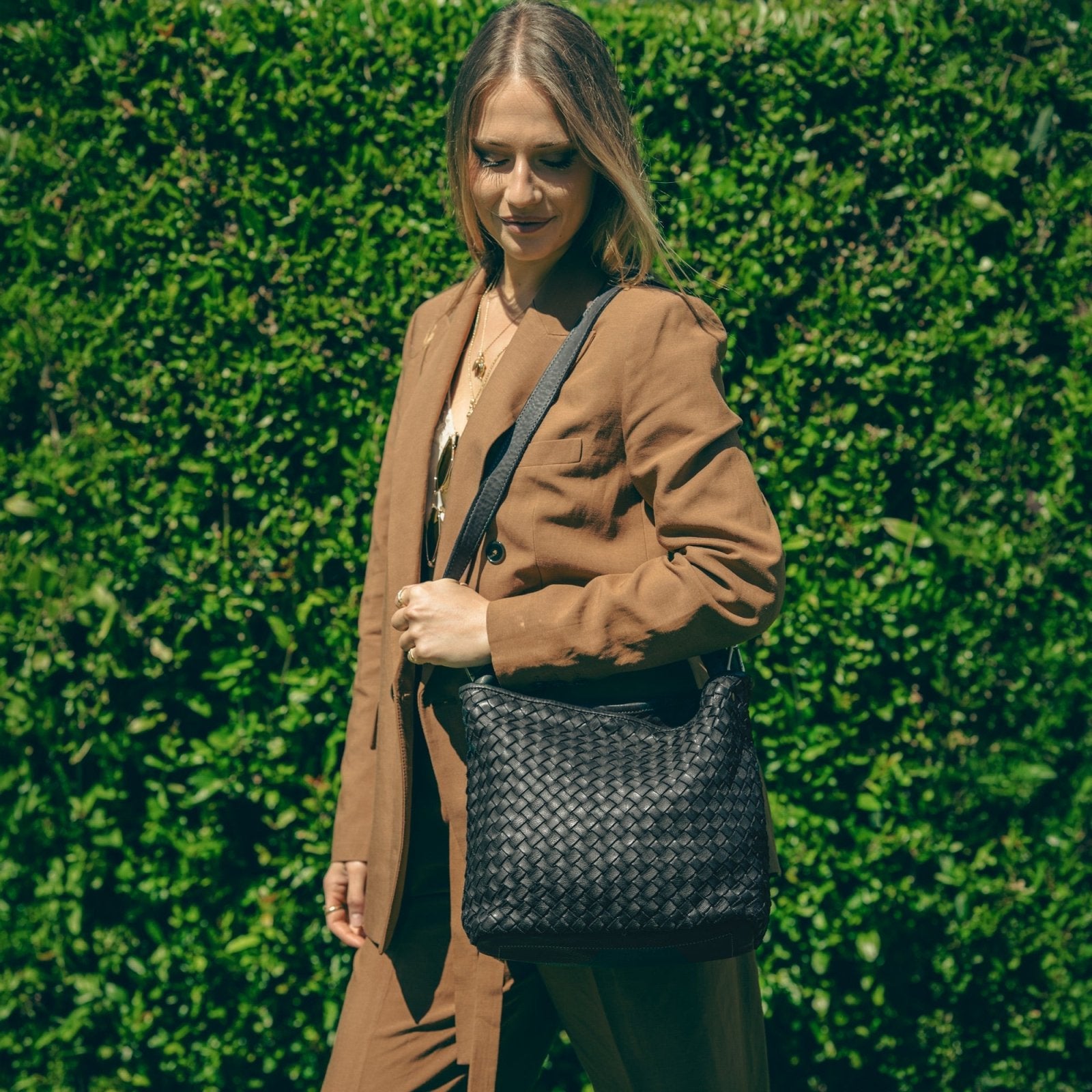 Borsa Sibilla Maxi in pelle intrecciata - Fury
