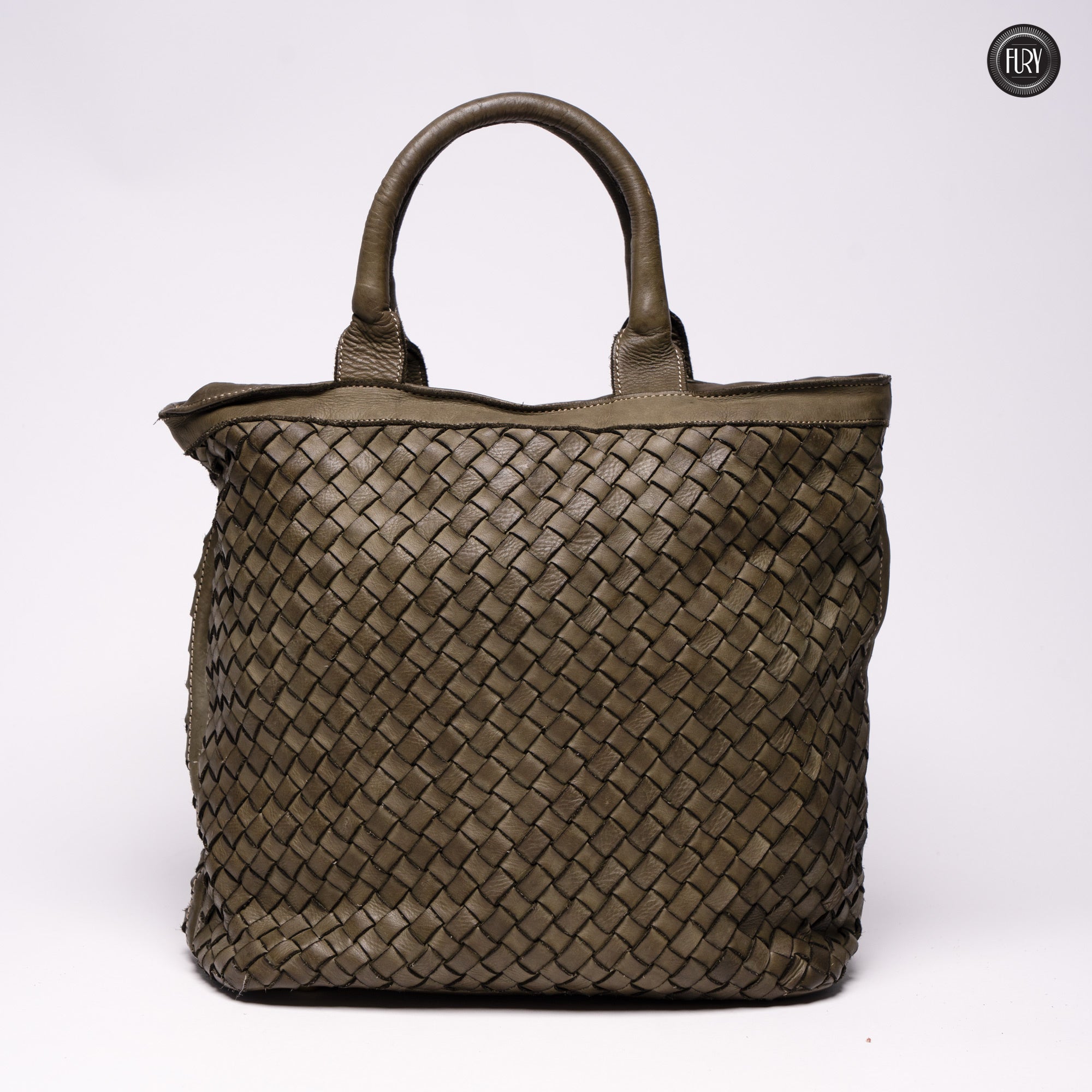 Borsa Virginia in pelle intrecciata