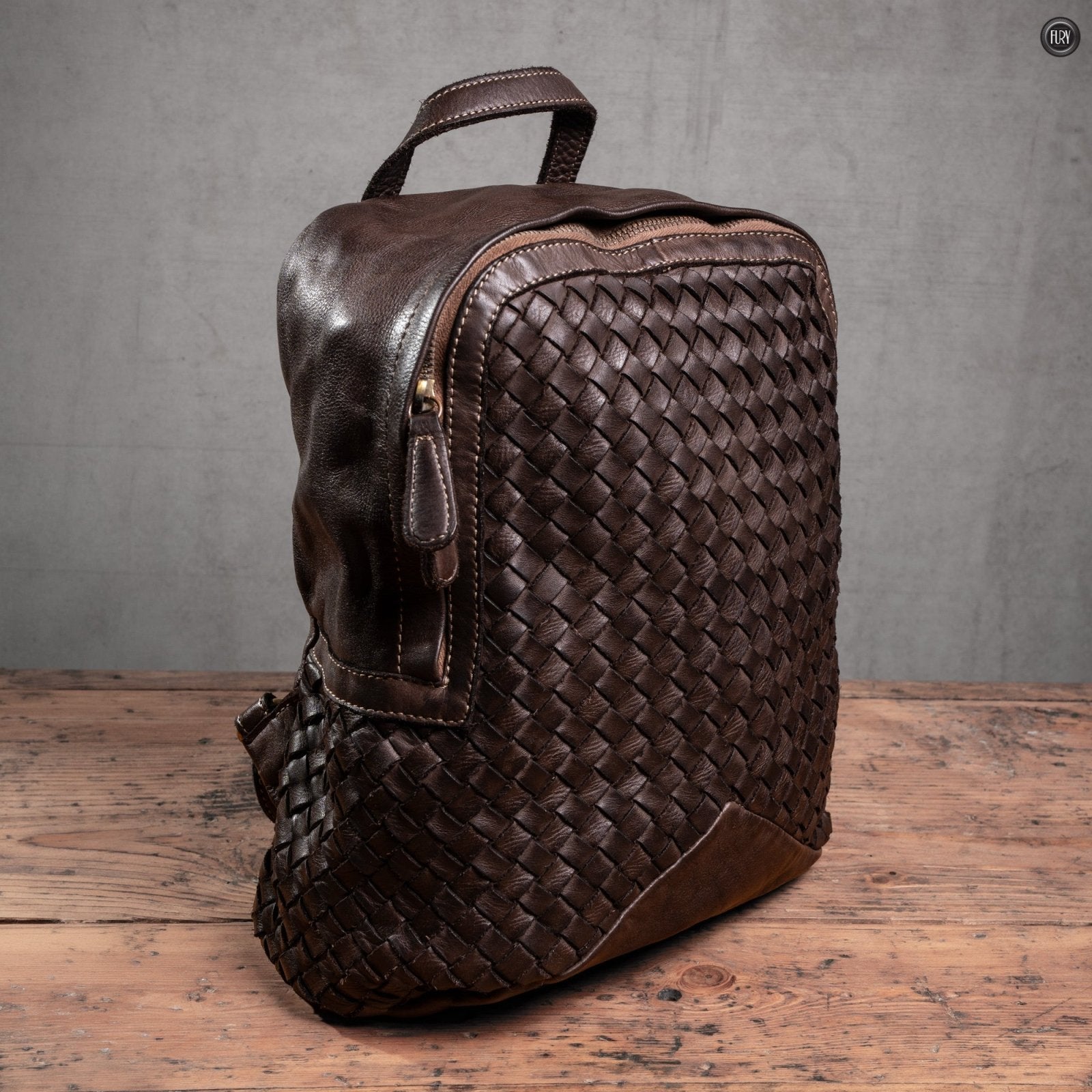 Zaino Arco in pelle intrecciata - Fury