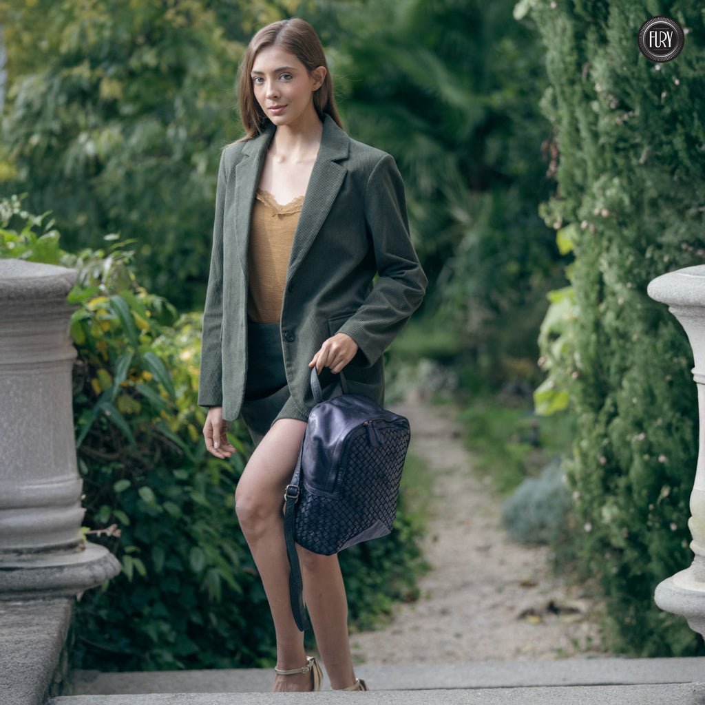 Zaino Arco in pelle intrecciata - Fury