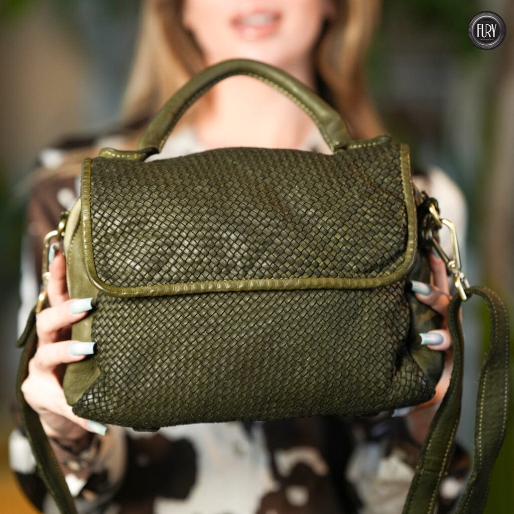 Borsa Siena in pelle intrecciata - Preordine - Fury