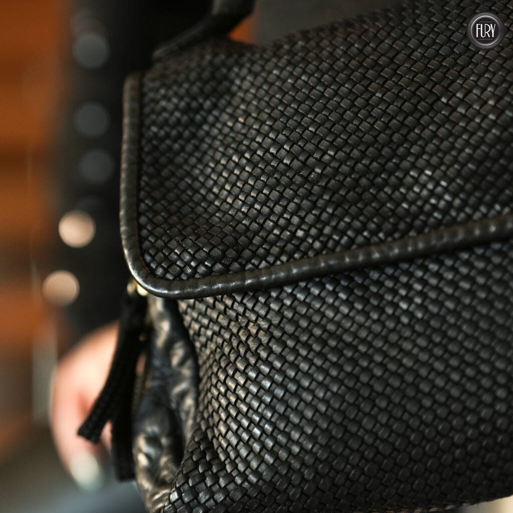 Borsa Siena Maxi in pelle intrecciata Fury