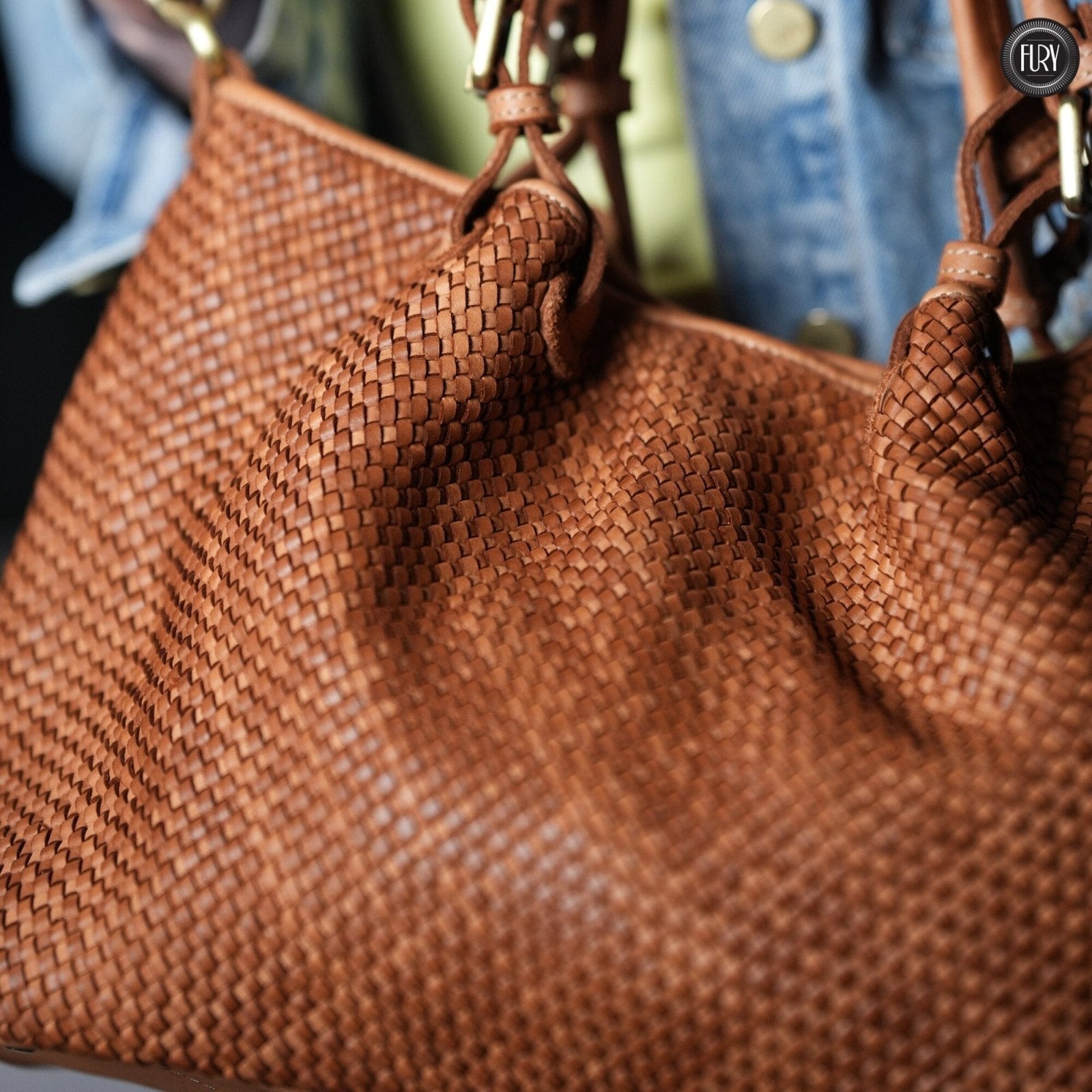 Borsa Talia in pelle intrecciata - Fury