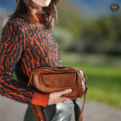 Borsetta Torino in pelle intrecciata Fury