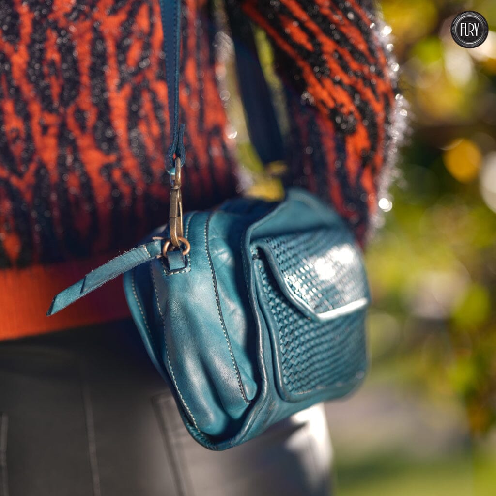 Borsetta Torino in pelle intrecciata Fury