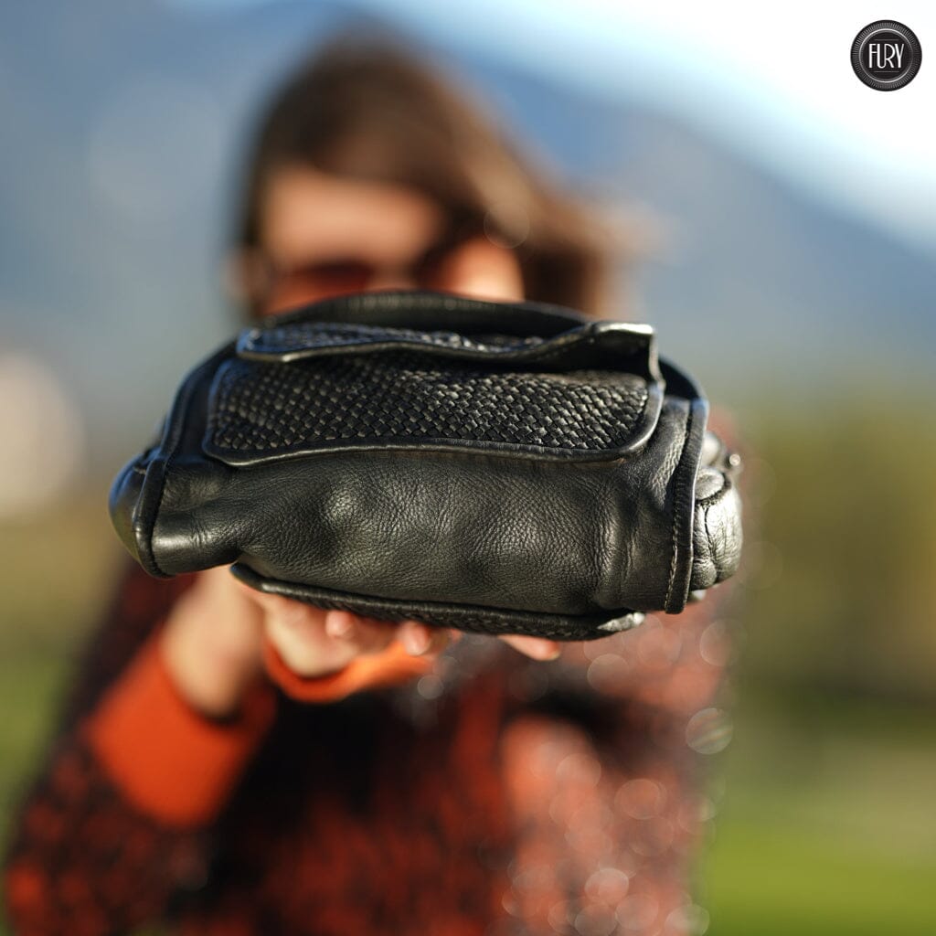 Borsetta Torino in pelle intrecciata Fury