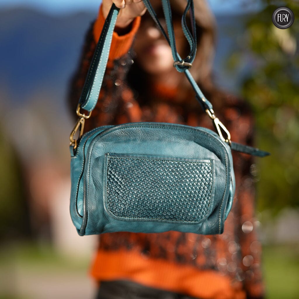 Borsetta Torino in pelle intrecciata Fury