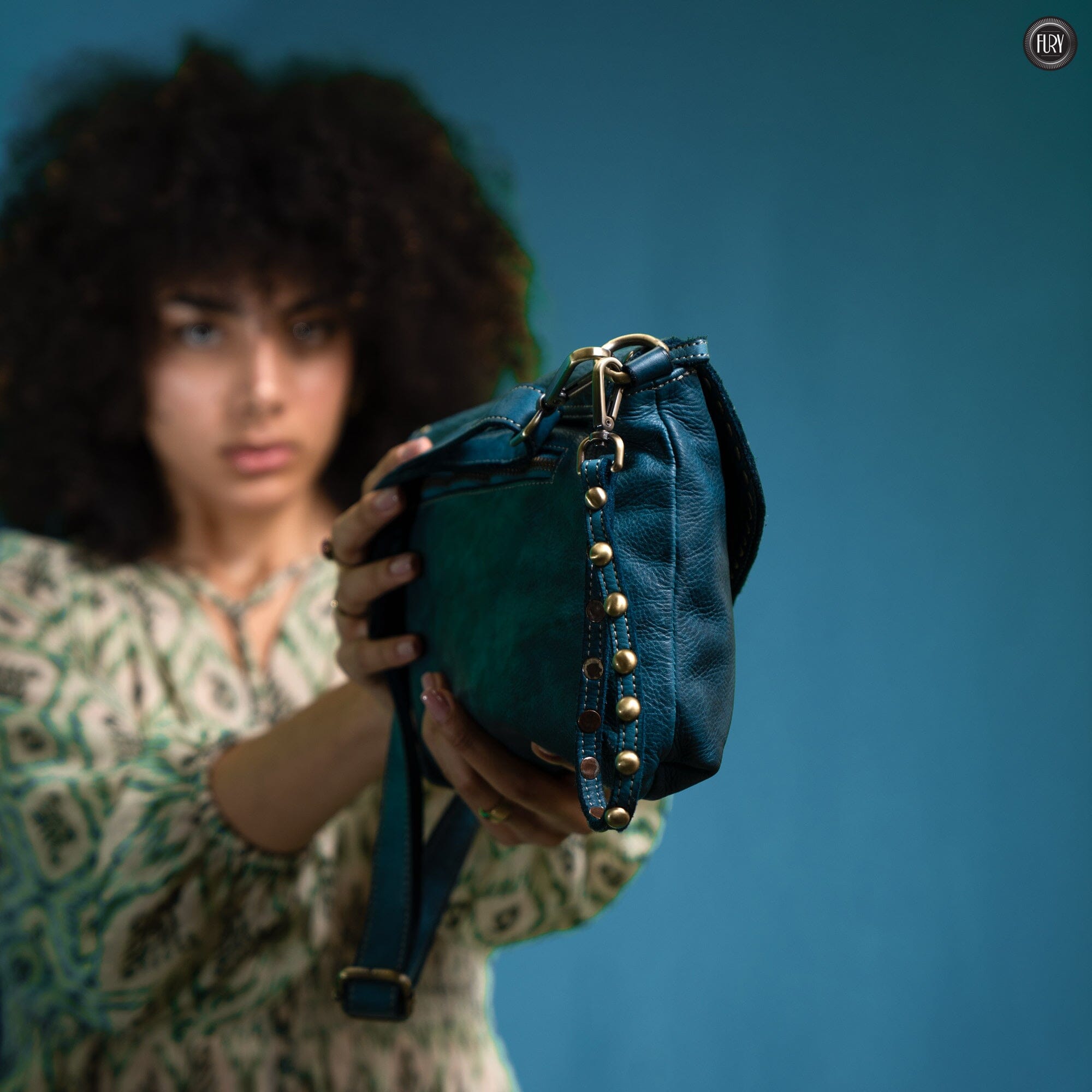 Pochette large in pelle Fury Bags