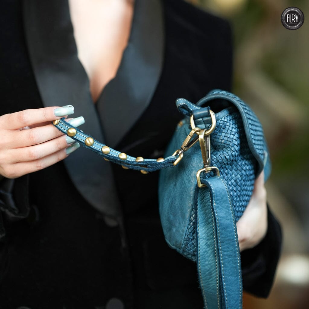 Pochette Sofia in pelle intrecciata Fury