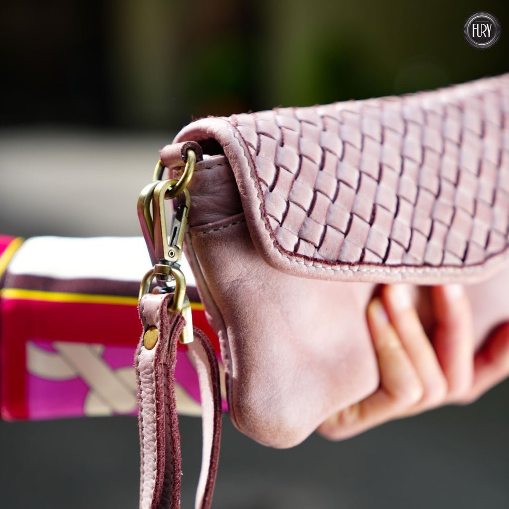 Pochette Tecla in pelle intrecciata - Fury