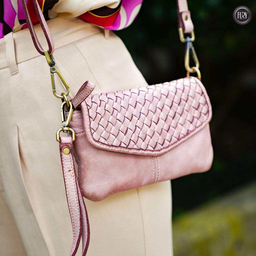 Pochette Tecla in pelle intrecciata - Fury